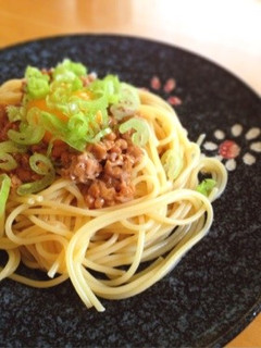 超簡単!納豆のポン酢冷パスタ(°ω°)-レシピのメイン写真