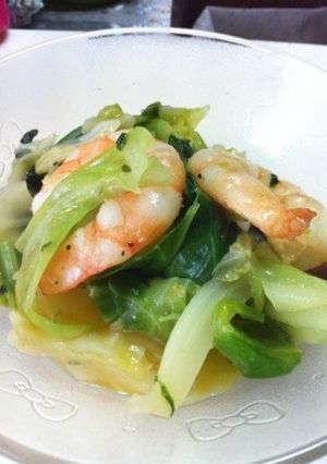 野菜炒め 海老のビスク風味-レシピのメイン写真