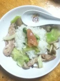 簡単キノコの野菜炒め丼-レシピのメイン写真