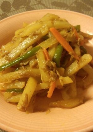 美味☆じゃがいもとツナのカレー粉炒め-レシピのメイン写真