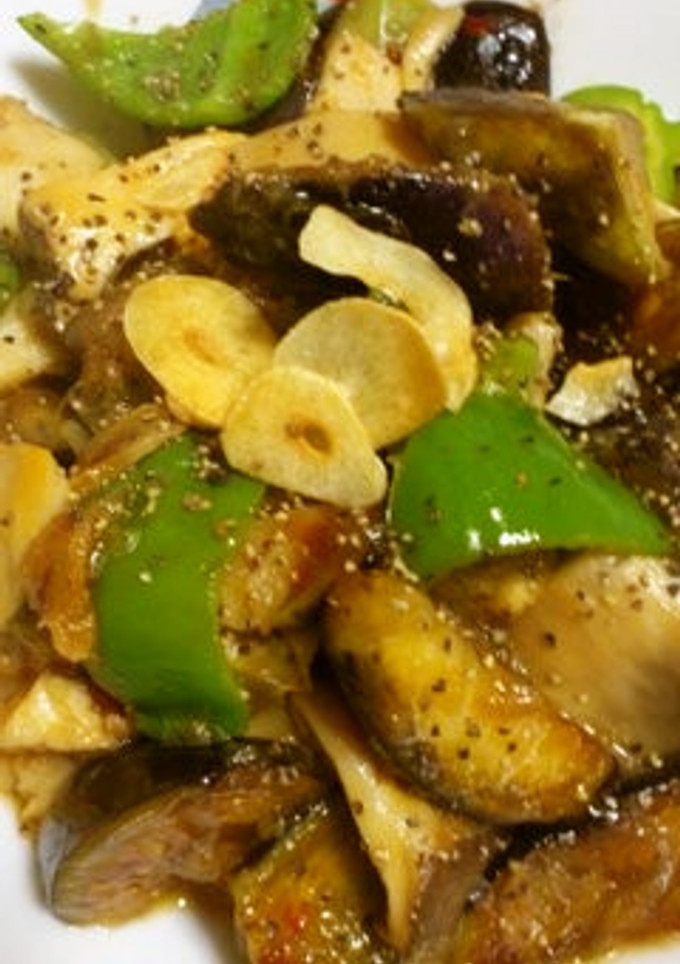 ナスとエリンギのピリ辛生姜焼き風♪-レシピのメイン写真