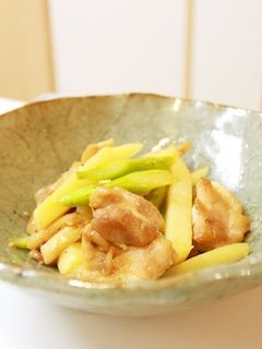 鶏肉とアスパラの中華風炒め-レシピのメイン写真