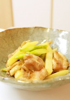 鶏肉とアスパラの中華風炒め-レシピのメイン写真
