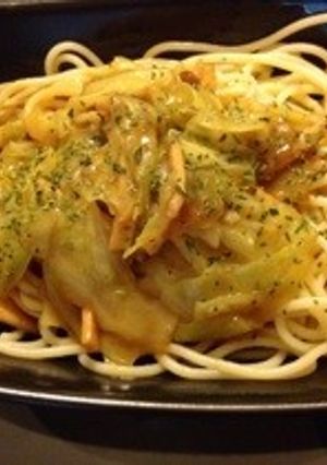 簡単!美味しいキャベツカレーパスタ♪-レシピのメイン写真
