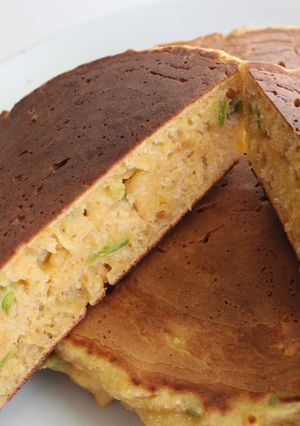 ランチおやつ！カボチャおからホットケーキ-レシピのメイン写真
