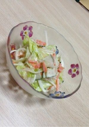 レタスとカニカマのサラダ♡-レシピのメイン写真
