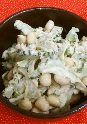 おつまみに　ゴーヤと大豆のツナマヨサラダ-レシピのメイン写真