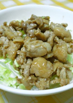 豚こま甘辛丼-レシピのメイン写真
