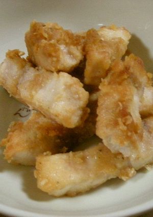 から揚げ粉ｄｅかじきまぐろ焼きました☆-レシピのメイン写真