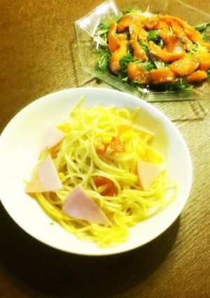 トマトとコーンの冷製ぺペロンチーノパスタ-レシピのメイン写真