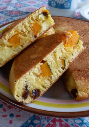 ✿かぼちゃとチーズのパンケーキ✿ＨＭ-レシピのメイン写真