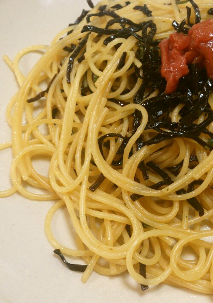 塩昆布と大葉の簡単和風パスタ-レシピのメイン写真