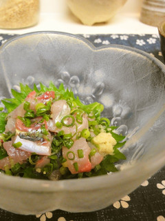 基本の*鯵のたたき*-レシピのメイン写真