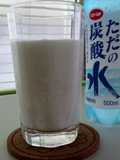 甘酒ヨーグルト炭酸飲料de夏の飲み物