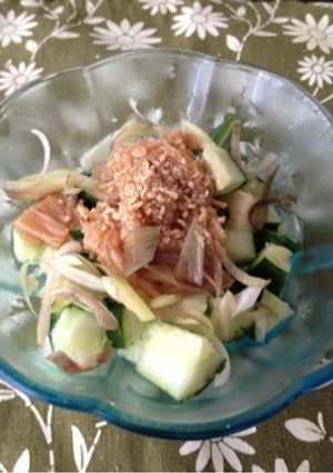 主婦の自宅ランチ、卵豆腐のなめたけ和え-レシピのメイン写真