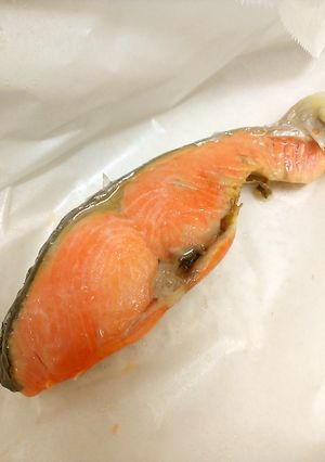 時短＆洗い物無し！鮭のレンジ焼き　お弁当-レシピのメイン写真