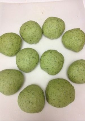 米粉入りヨモギパンの生地-レシピのメイン写真