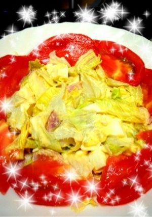 ♡レタスと卵のぱくぱくサラダ♡-レシピのメイン写真