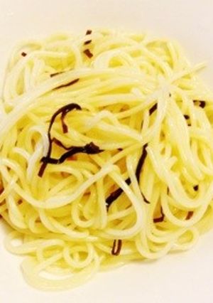 塩昆布でペペロンチーノ-レシピのメイン写真