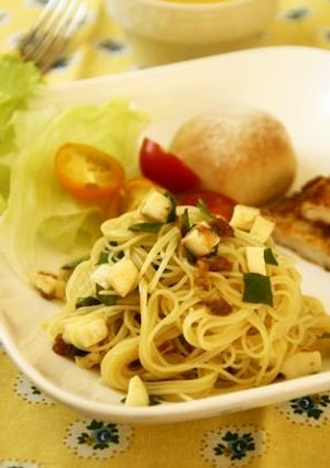 簡単☆モッツァレラと大葉、梅の冷製パスタ-レシピのメイン写真
