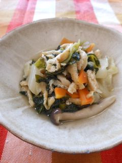 小松菜と油揚げの煮物-レシピのメイン写真