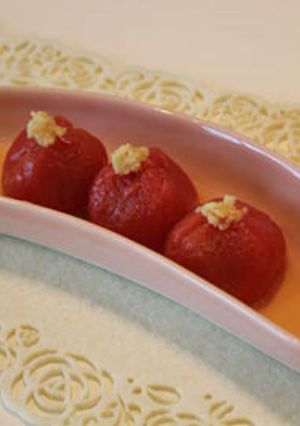 ひんやりトマトの和風出汁生姜味-レシピのメイン写真
