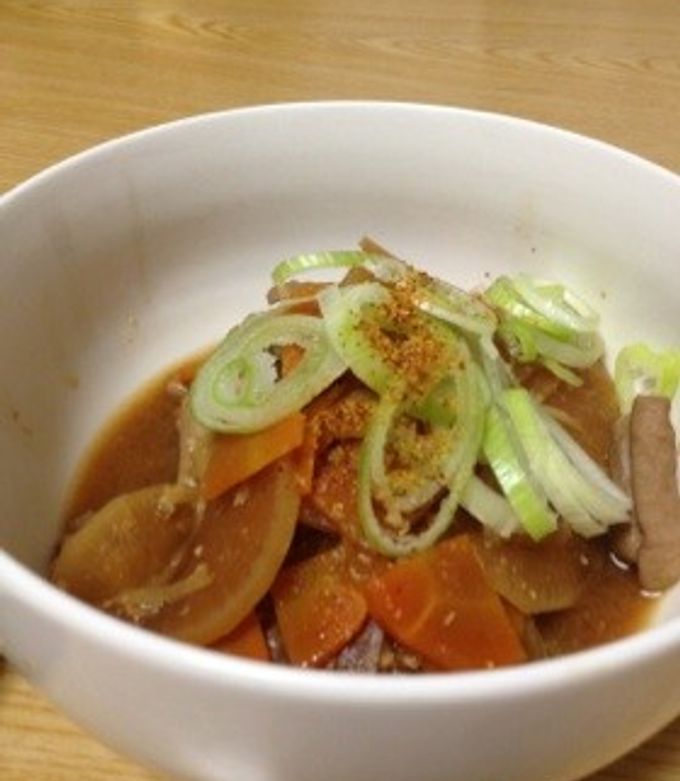 シャトルシェフでもつ煮。味噌味。 by イシガキ家 【クックパッド