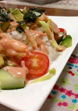 簡単カフェごはん＊エビアボカド〜-レシピのメイン写真