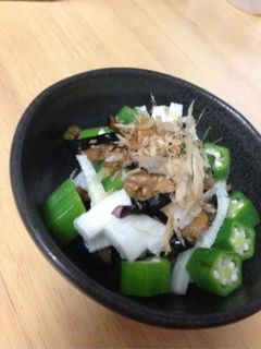 オクラ長芋なすの塩昆布和え-レシピのメイン写真