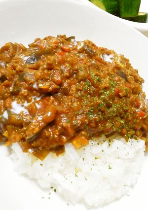 簡単☆なすたっぷり☆夏野菜キーマカレー-レシピのメイン写真