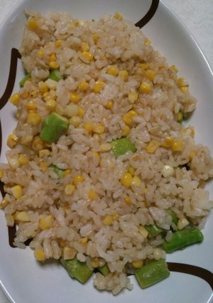アスパラコーンチャーハン-レシピのメイン写真
