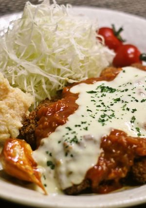 チキンカツ♪トマト＆チーズのWソース！-レシピのメイン写真