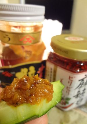 ウニ瓶詰と麻辣醤で絶品キュウリのおつまみ-レシピのメイン写真