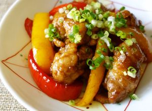 柔らか豚肉とパプリカの黒酢炒め-レシピのメイン写真
