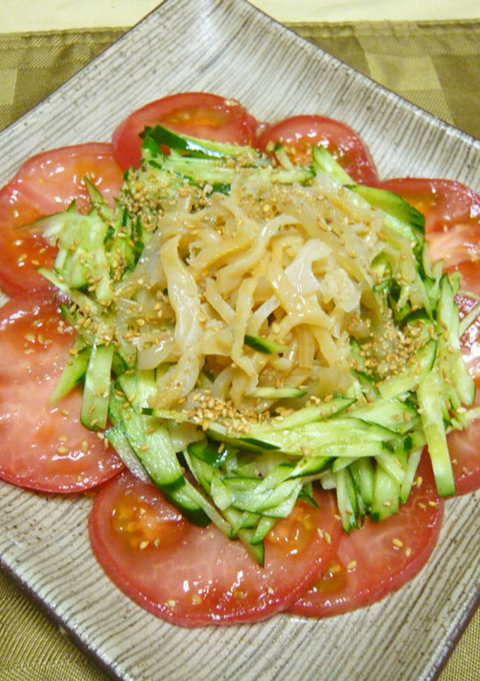 きゅうりとクラゲの中華風酢の物-レシピのメイン写真