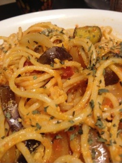 揚げ茄子のトマトパスタ-レシピのメイン写真