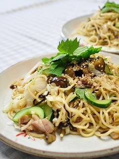 塩こんぶとゴーヤの和風焼きそば-レシピのメイン写真
