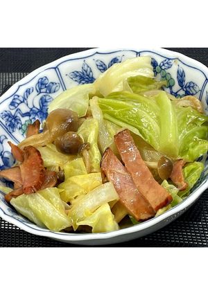 焼豚とキャベツのマヨポン炒め★動画あり★-レシピのメイン写真