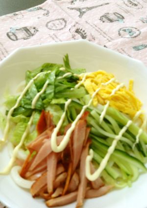 サラダうどん＊残り物＊-レシピのメイン写真