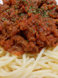 ゴロゴロお肉のリッチなミートソース-レシピのメイン写真
