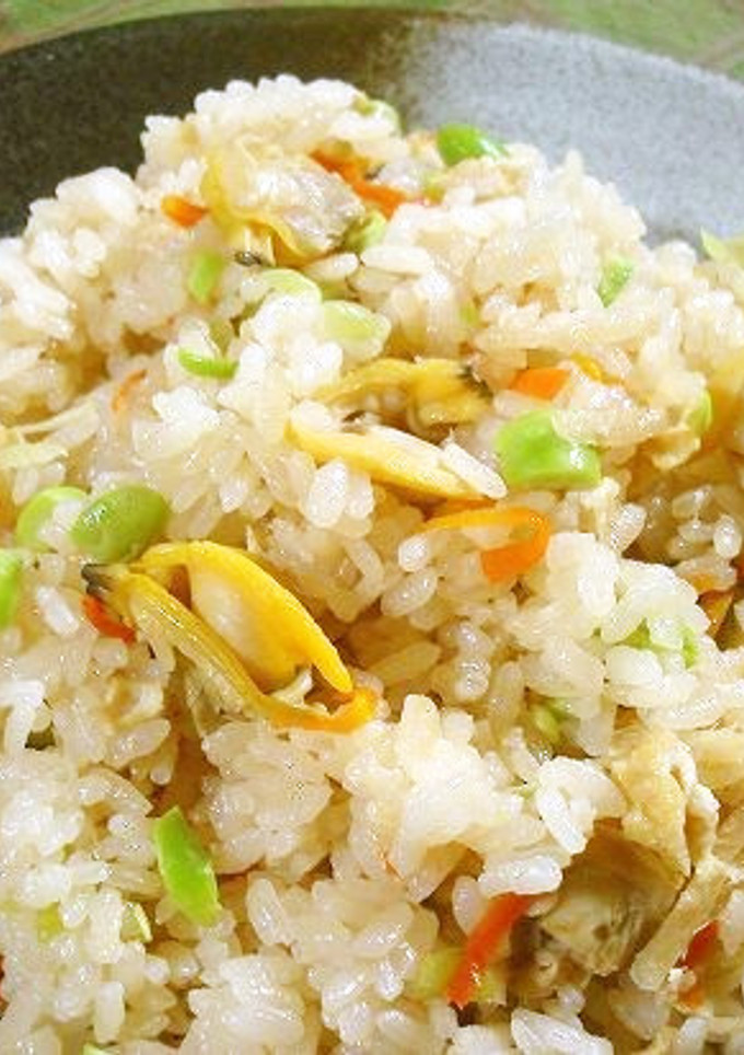 枝豆入りあさりとショウガの炊き込みご飯-レシピのメイン写真