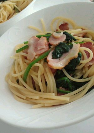 アンチョビ★ベーコンとほうれん草のパスタ-レシピのメイン写真