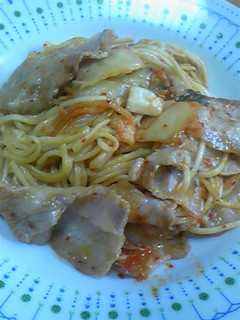 簡単豚キムチパスタ-レシピのメイン写真
