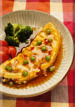 * オムレット ♥ 蟹玉オムレツ♪-レシピのメイン写真