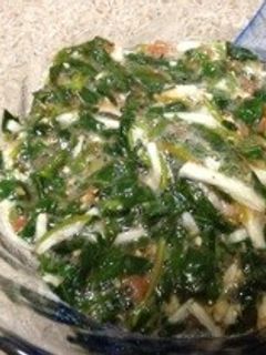 モロヘイヤと長芋の梅和え-レシピのメイン写真