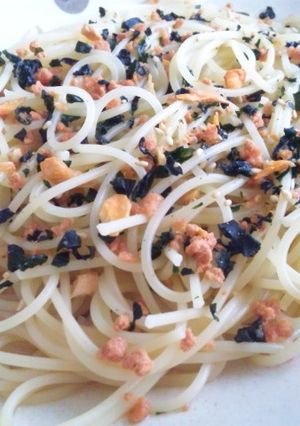 ズボラなふりかけパスタ-レシピのメイン写真