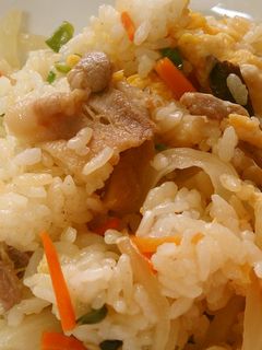 味付けしっかり豚バラ椎茸入り炒飯❤-レシピのメイン写真