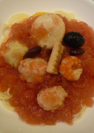 冷やしおでんで簡単パスタ-レシピのメイン写真