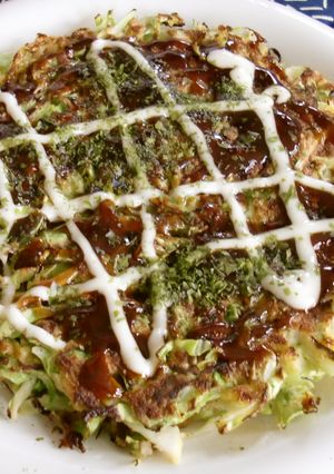 草食系の野菜（キャベツ）おこのみ焼♪-レシピのメイン写真