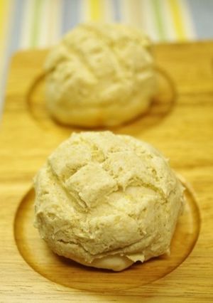 簡単メロンパン（小麦粉・卵など不使用）-レシピのメイン写真